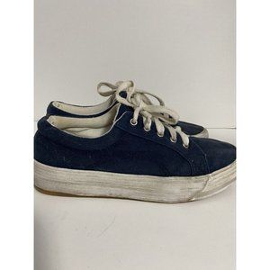 City Sneaks Shoes Navy Blue Women's Size 7.5 Non-Marking Soles Used Condition